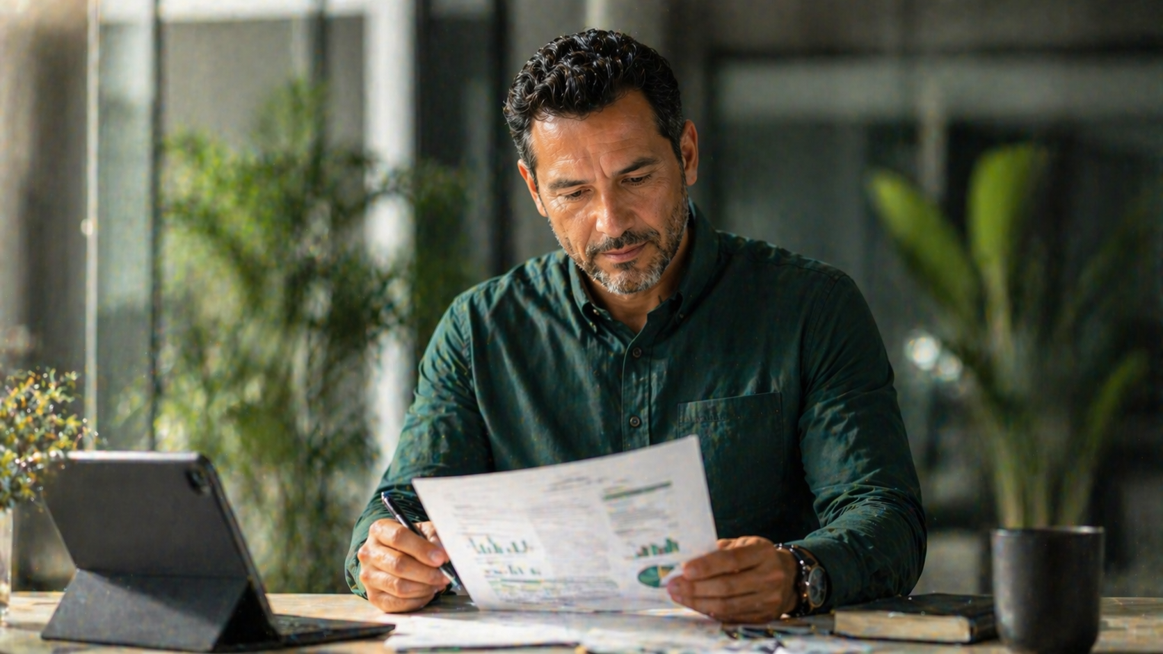 Jefe de créditos en reunión del comité